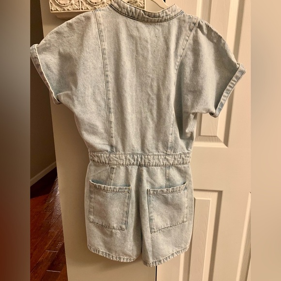 Mango Light Blue Denim Women's Overalls NWT - S - Picture 5 of 9